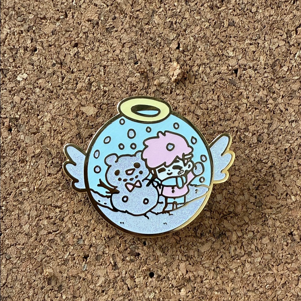 Chibi winter cute enamel pin
